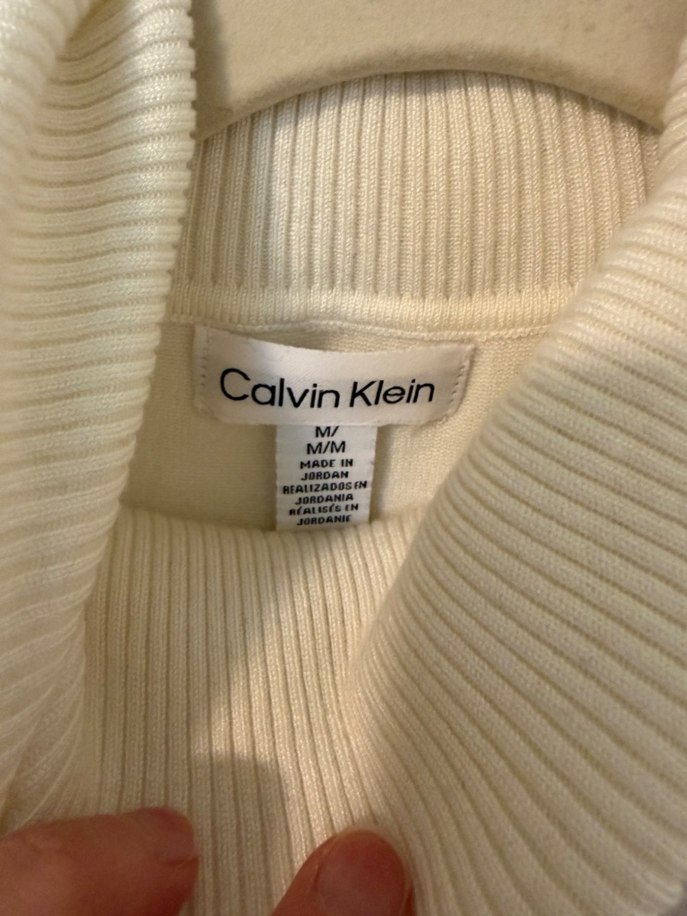 Calvin Klein Colorblack Turtleneck Sweater, Size Medium - Picture 4 of 6